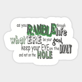 ramble Sticker